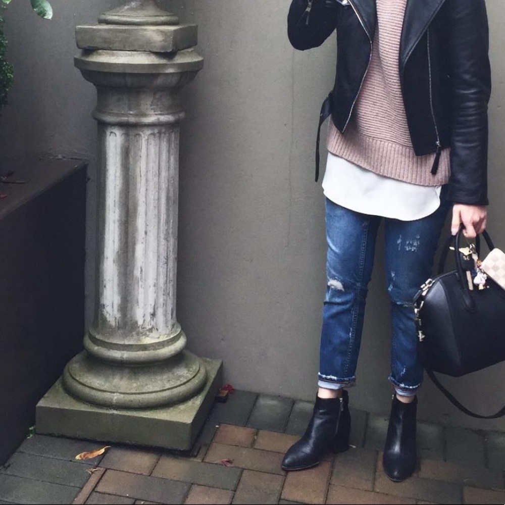 ZARA distressed jeans